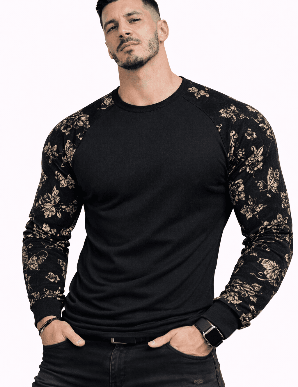 SaeRoz 65 - Velvet Long Sleeves Shirt for Men - Sarman Fashion - Wholesale Clothing Fashion Brand for Men from Canada