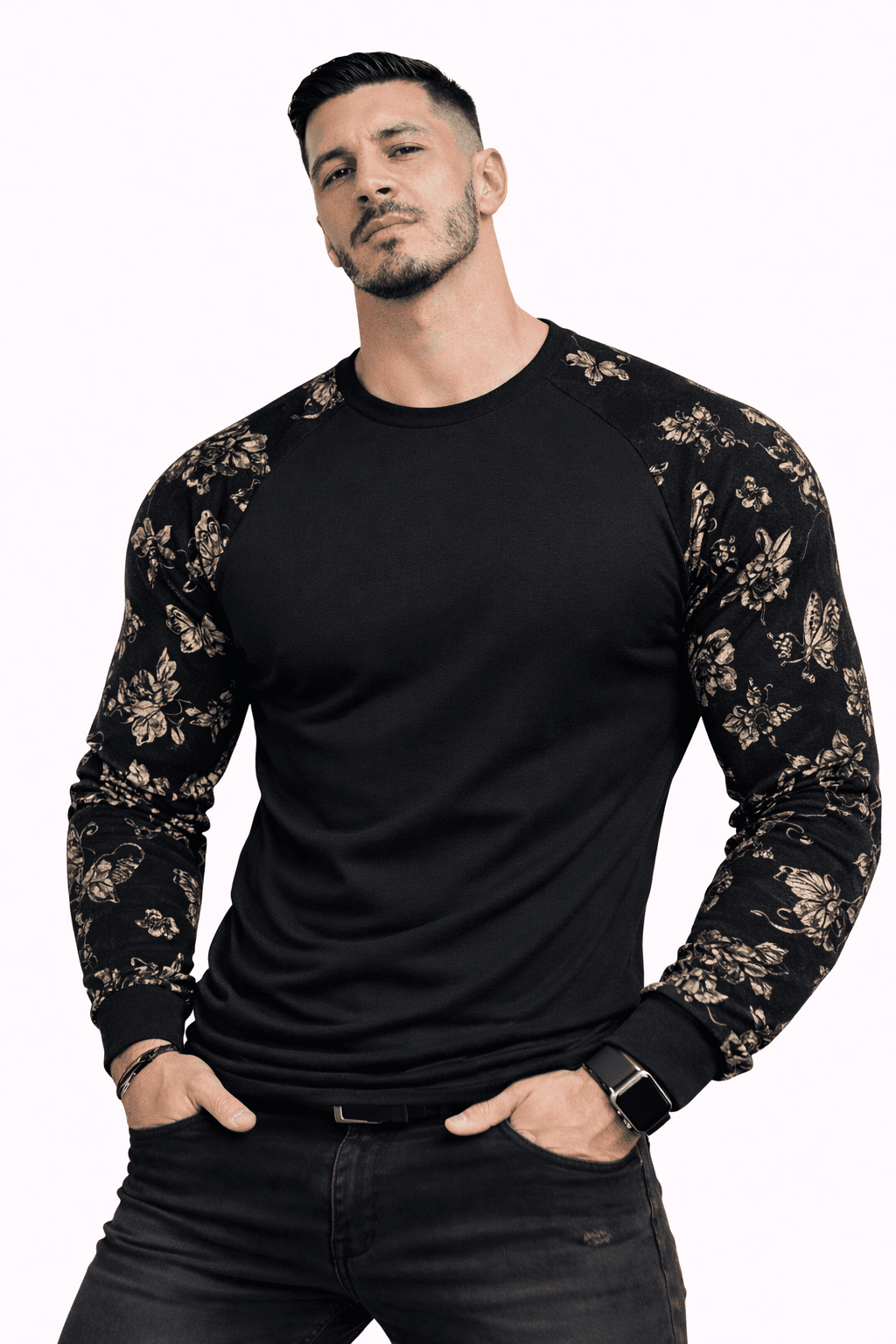 SaeRoz 65 - Velvet Long Sleeves Shirt for Men - Sarman Fashion - Wholesale Clothing Fashion Brand for Men from Canada