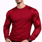 SaeRoz 66 - Velvet Long Sleeves Shirt for Men - Sarman Fashion - Wholesale Clothing Fashion Brand for Men from Canada