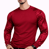 SaeRoz 66 - Velvet Long Sleeves Shirt for Men - Sarman Fashion - Wholesale Clothing Fashion Brand for Men from Canada