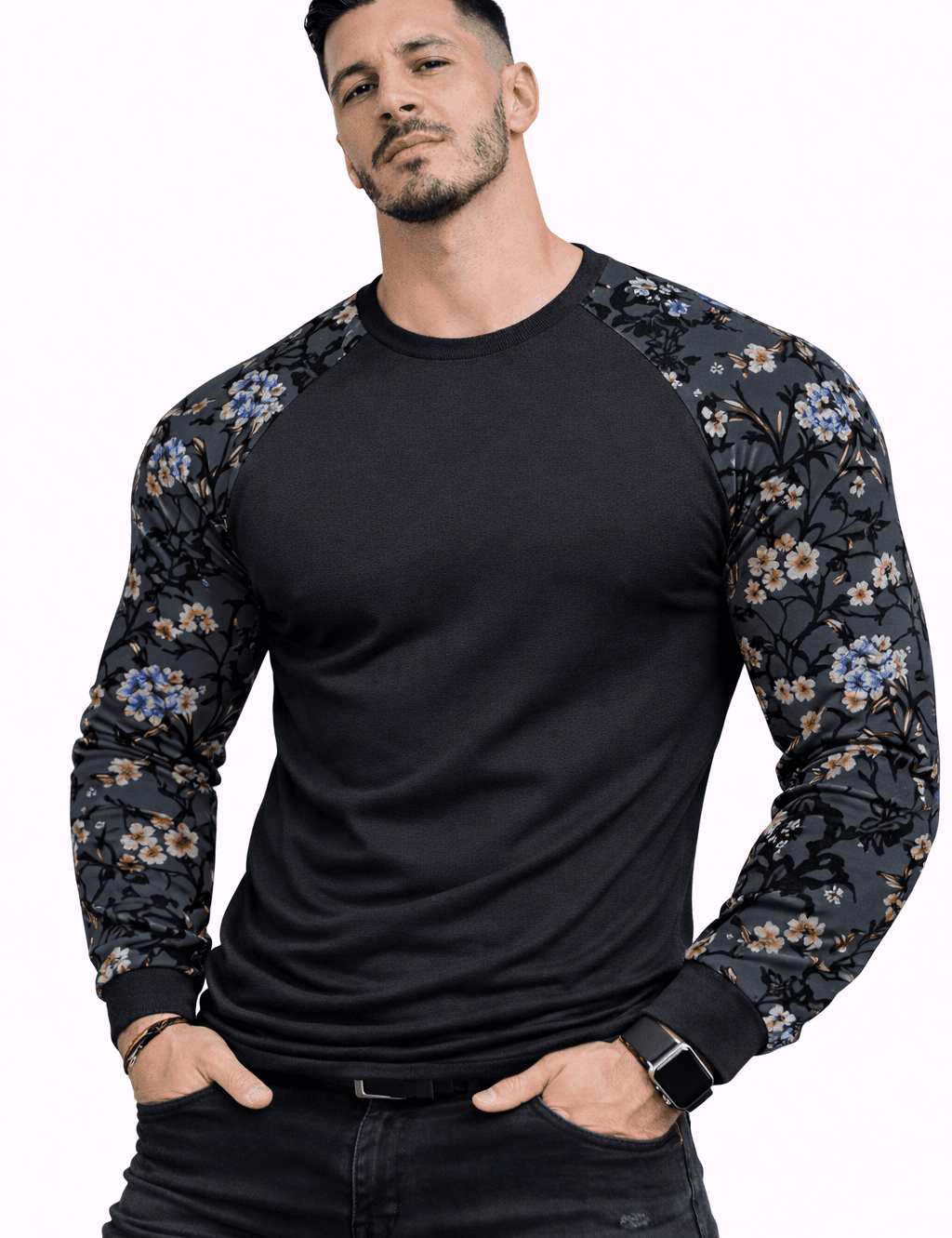 SaeRoz 67 - Velvet Long Sleeves Shirt for Men - Sarman Fashion - Wholesale Clothing Fashion Brand for Men from Canada