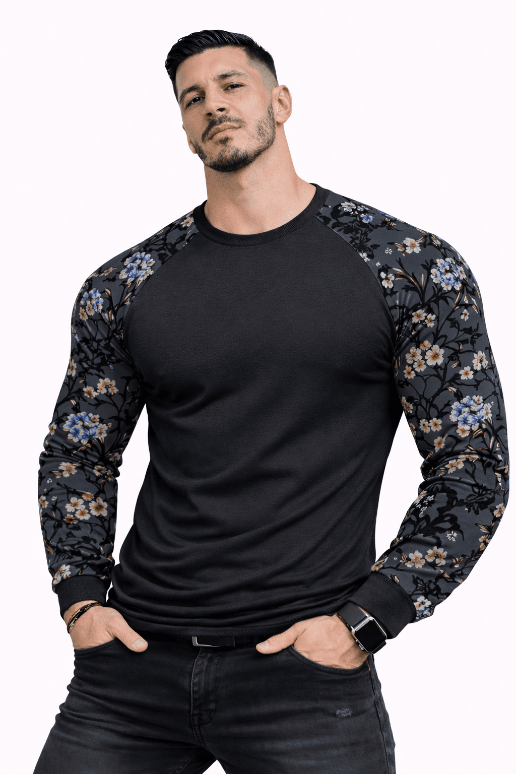 SaeRoz 67 - Velvet Long Sleeves Shirt for Men - Sarman Fashion - Wholesale Clothing Fashion Brand for Men from Canada
