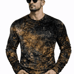 SaeRoz 7 - Velvet Long Sleeves Shirt for Men - Sarman Fashion - Wholesale Clothing Fashion Brand for Men from Canada