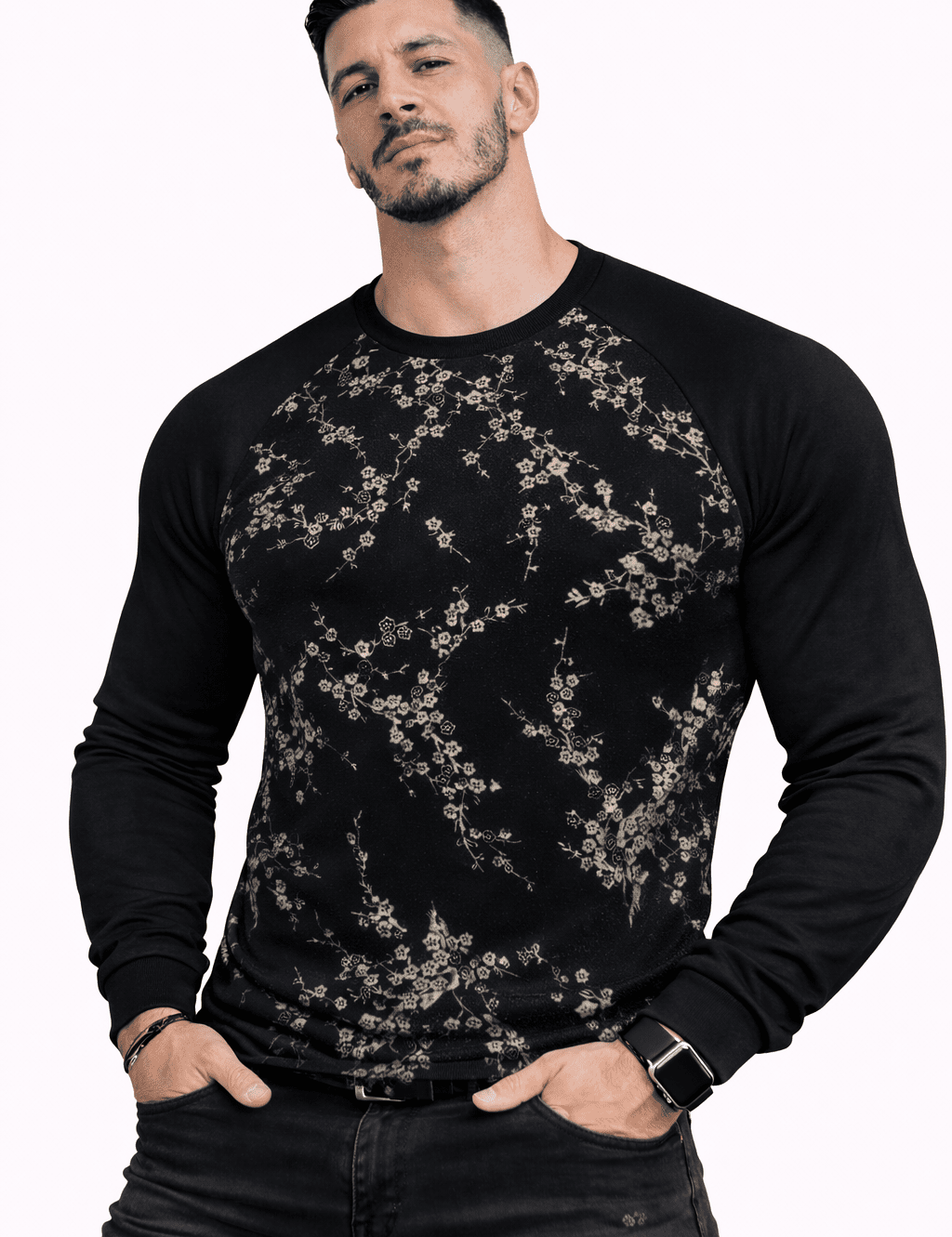 SaeRoz 71 - Velvet Long Sleeves Shirt for Men - Sarman Fashion - Wholesale Clothing Fashion Brand for Men from Canada