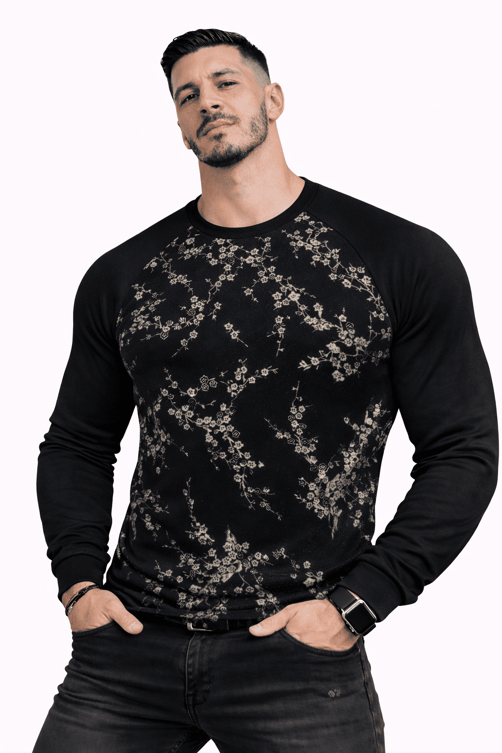 SaeRoz 71 - Velvet Long Sleeves Shirt for Men - Sarman Fashion - Wholesale Clothing Fashion Brand for Men from Canada