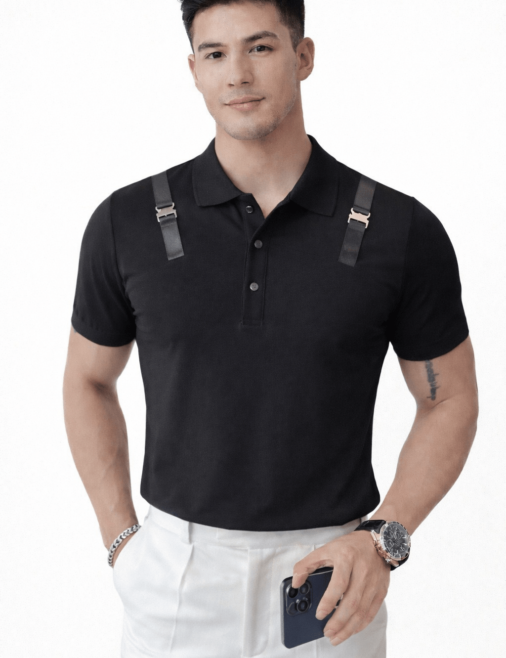 Safe 4 - Polo Shirt for Men - Sarman Fashion - Wholesale Clothing Fashion Brand for Men from Canada