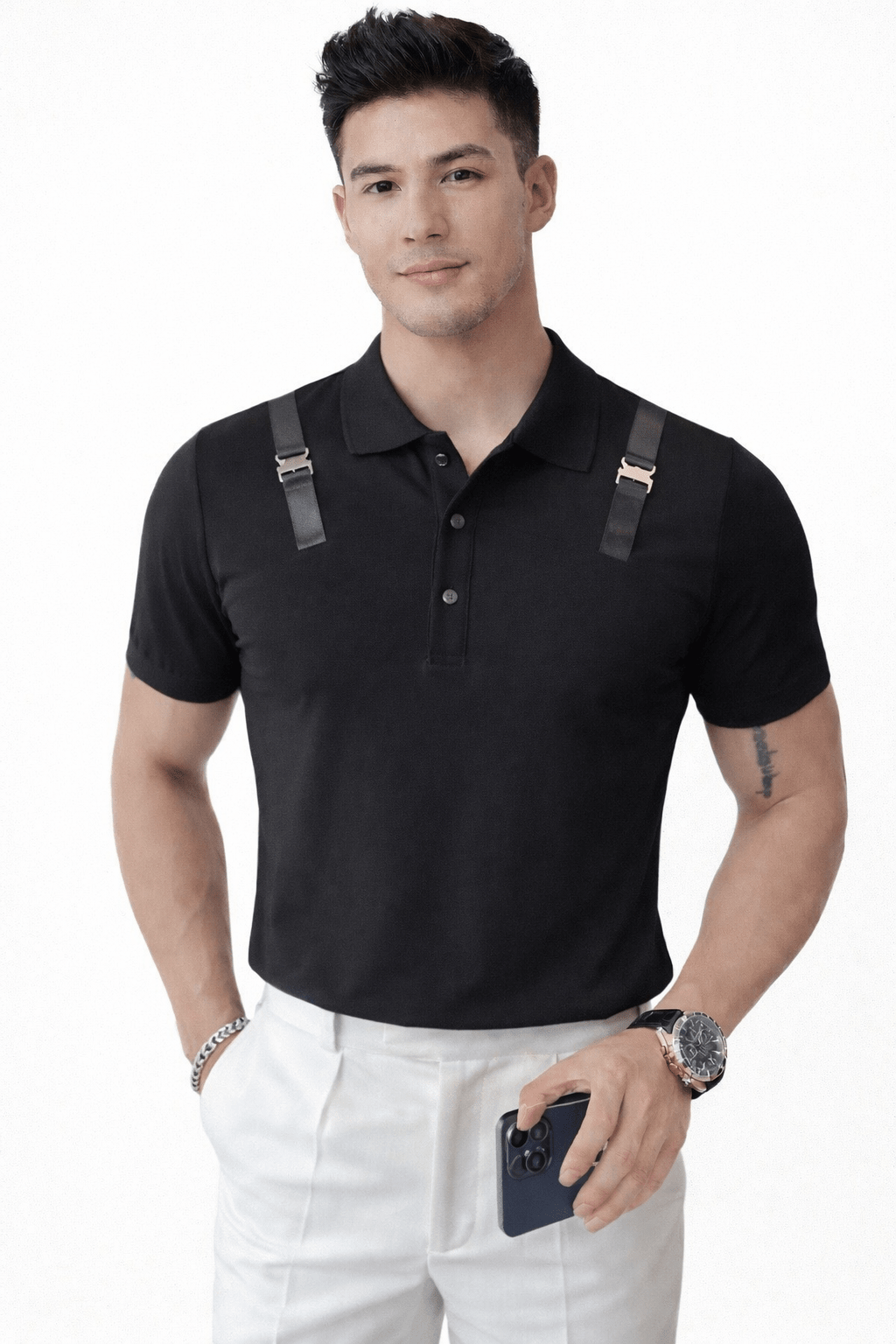 Safe 4 - Polo Shirt for Men - Sarman Fashion - Wholesale Clothing Fashion Brand for Men from Canada