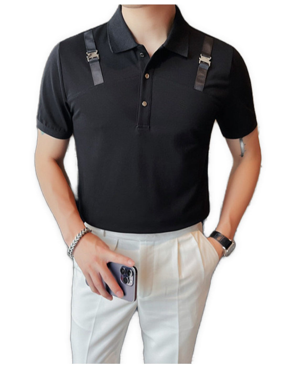 Safe 4 - Polo Shirt for Men - Sarman Fashion - Wholesale Clothing Fashion Brand for Men from Canada
