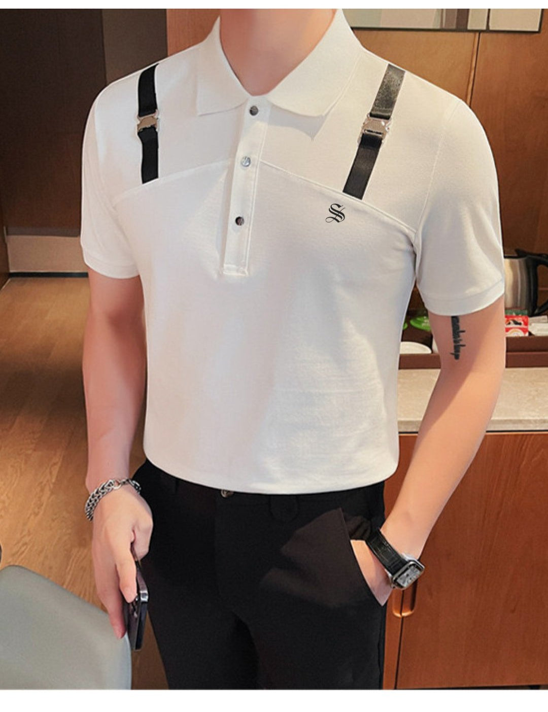 Safe 4 - Polo Shirt for Men - Sarman Fashion - Wholesale Clothing Fashion Brand for Men from Canada