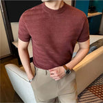 SAN - High Neck T-shirt for Men - Sarman Fashion - Wholesale Clothing Fashion Brand for Men from Canada