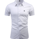 Sana - Short Sleeves Shirt for Men - Sarman Fashion - Wholesale Clothing Fashion Brand for Men from Canada