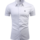 Sana - Short Sleeves Shirt for Men - Sarman Fashion - Wholesale Clothing Fashion Brand for Men from Canada