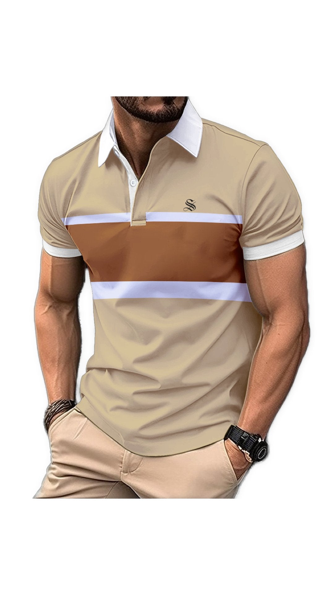 Sandra - Polo Shirt for Men - Sarman Fashion - Wholesale Clothing Fashion Brand for Men from Canada