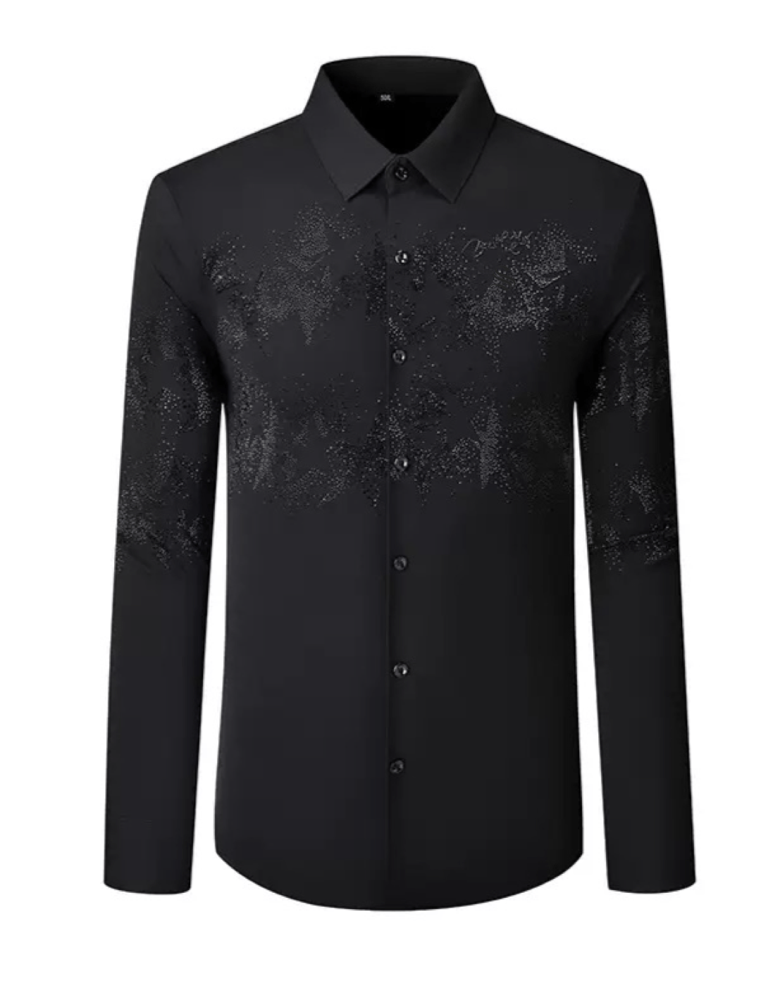 Sarmoza 4 - Black Shirt for Men - Sarman Fashion - Wholesale Clothing Fashion Brand for Men from Canada