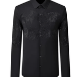 Sarmoza 4 - Black Shirt for Men - Sarman Fashion - Wholesale Clothing Fashion Brand for Men from Canada
