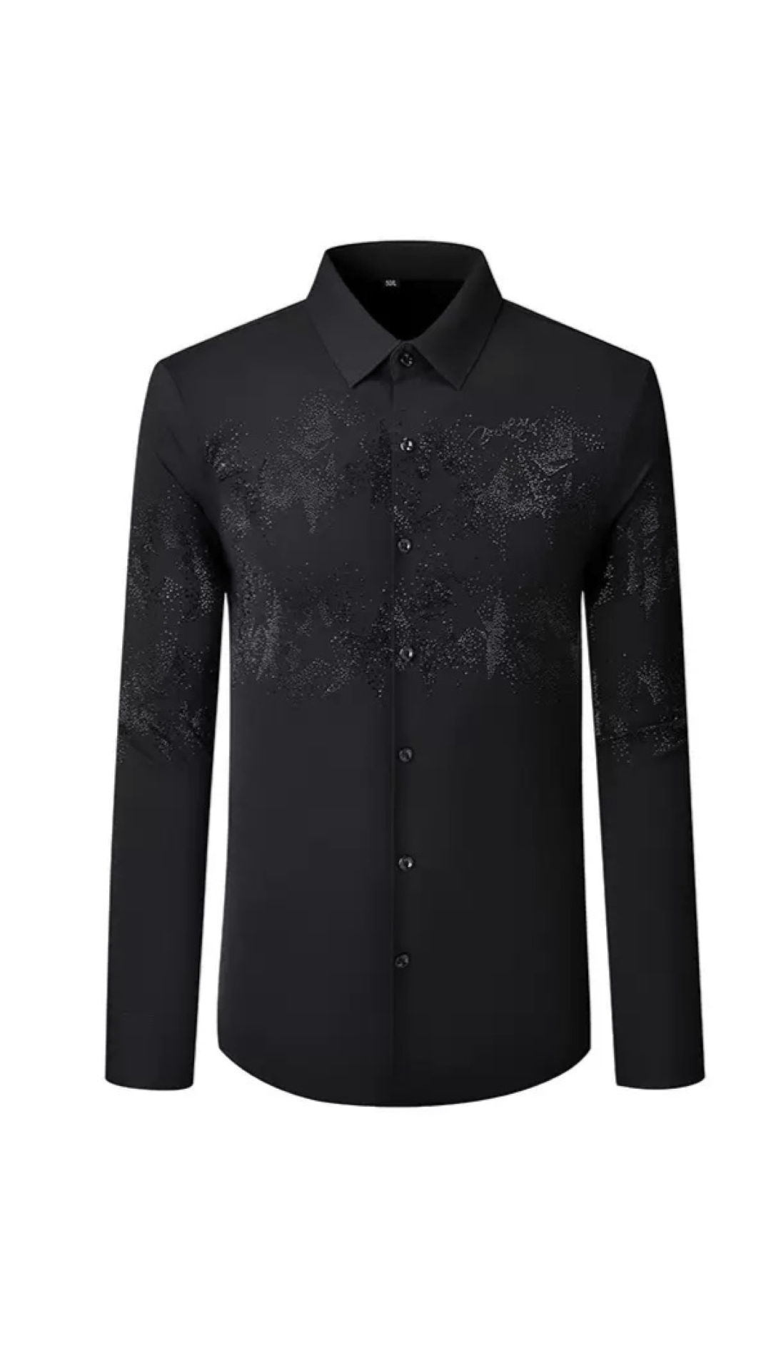 Sarmoza 4 - Black Shirt for Men - Sarman Fashion - Wholesale Clothing Fashion Brand for Men from Canada