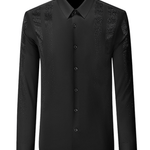 Sarmoza 5 - Black Shirt for Men - Sarman Fashion - Wholesale Clothing Fashion Brand for Men from Canada