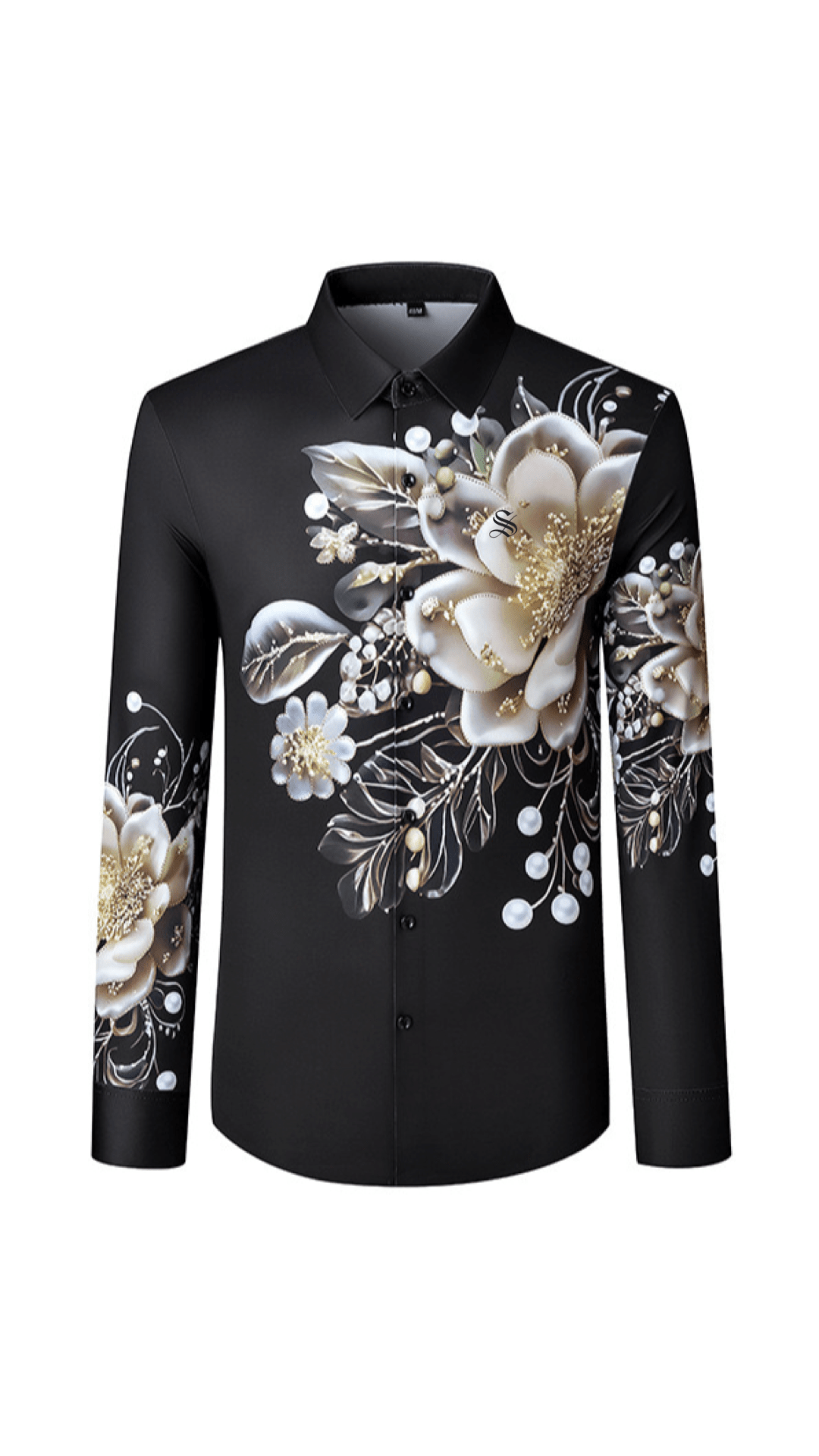 Sarmoza 6 - Black Shirt for Men - Sarman Fashion - Wholesale Clothing Fashion Brand for Men from Canada