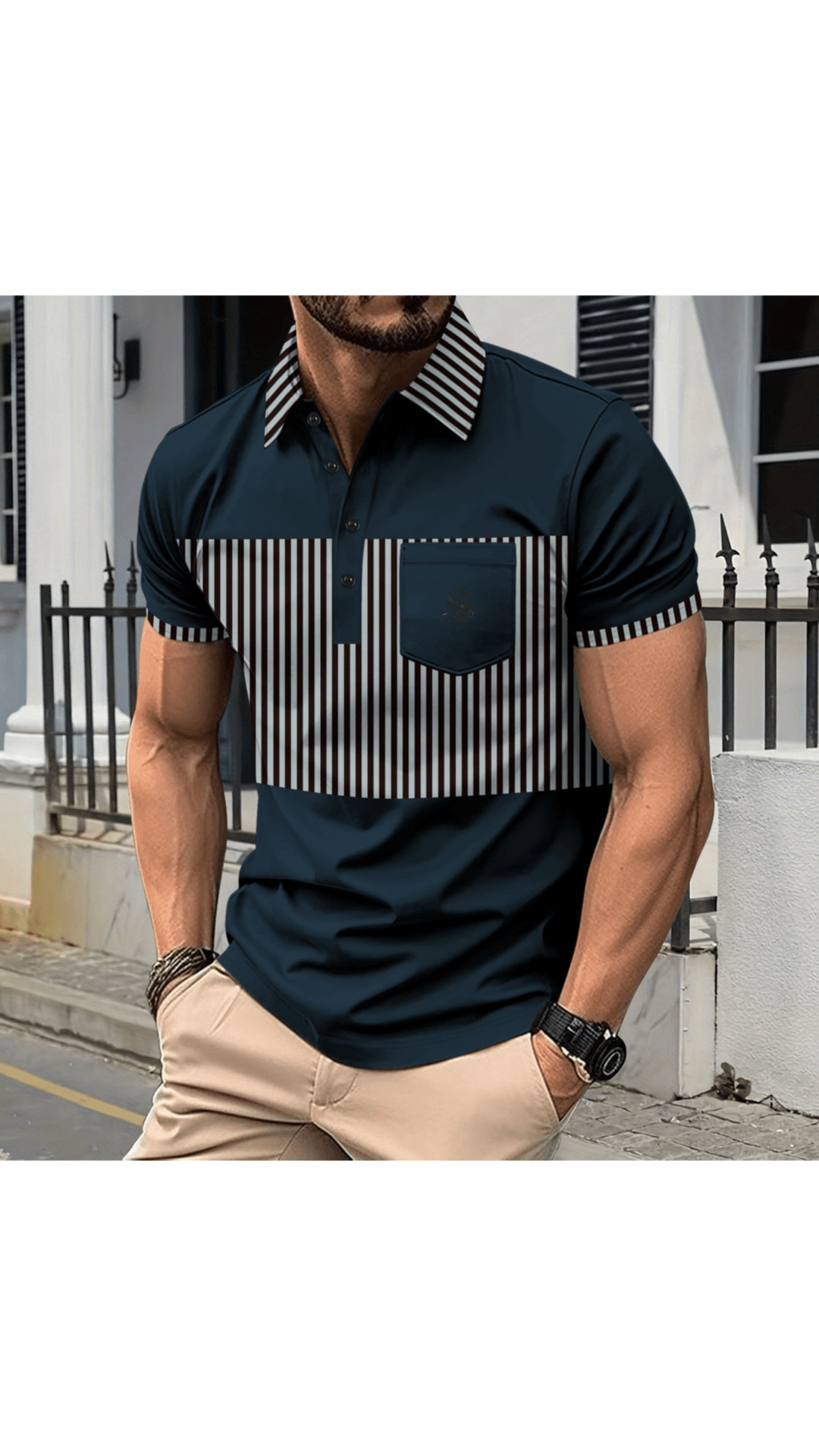 Skak 2 - Polo Shirt for Men - Sarman Fashion - Wholesale Clothing Fashion Brand for Men from Canada