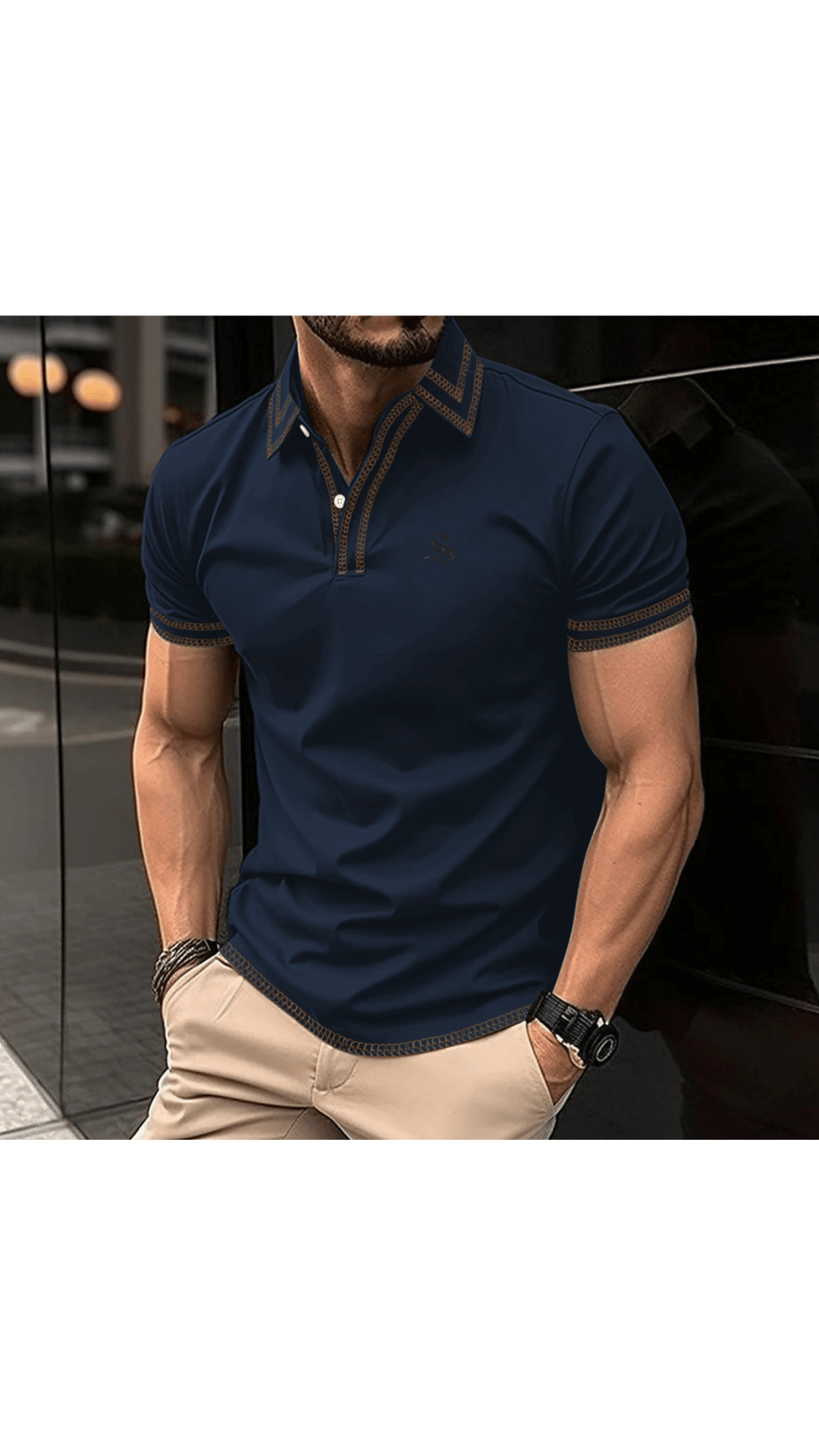 Skak 2 - Polo Shirt for Men - Sarman Fashion - Wholesale Clothing Fashion Brand for Men from Canada