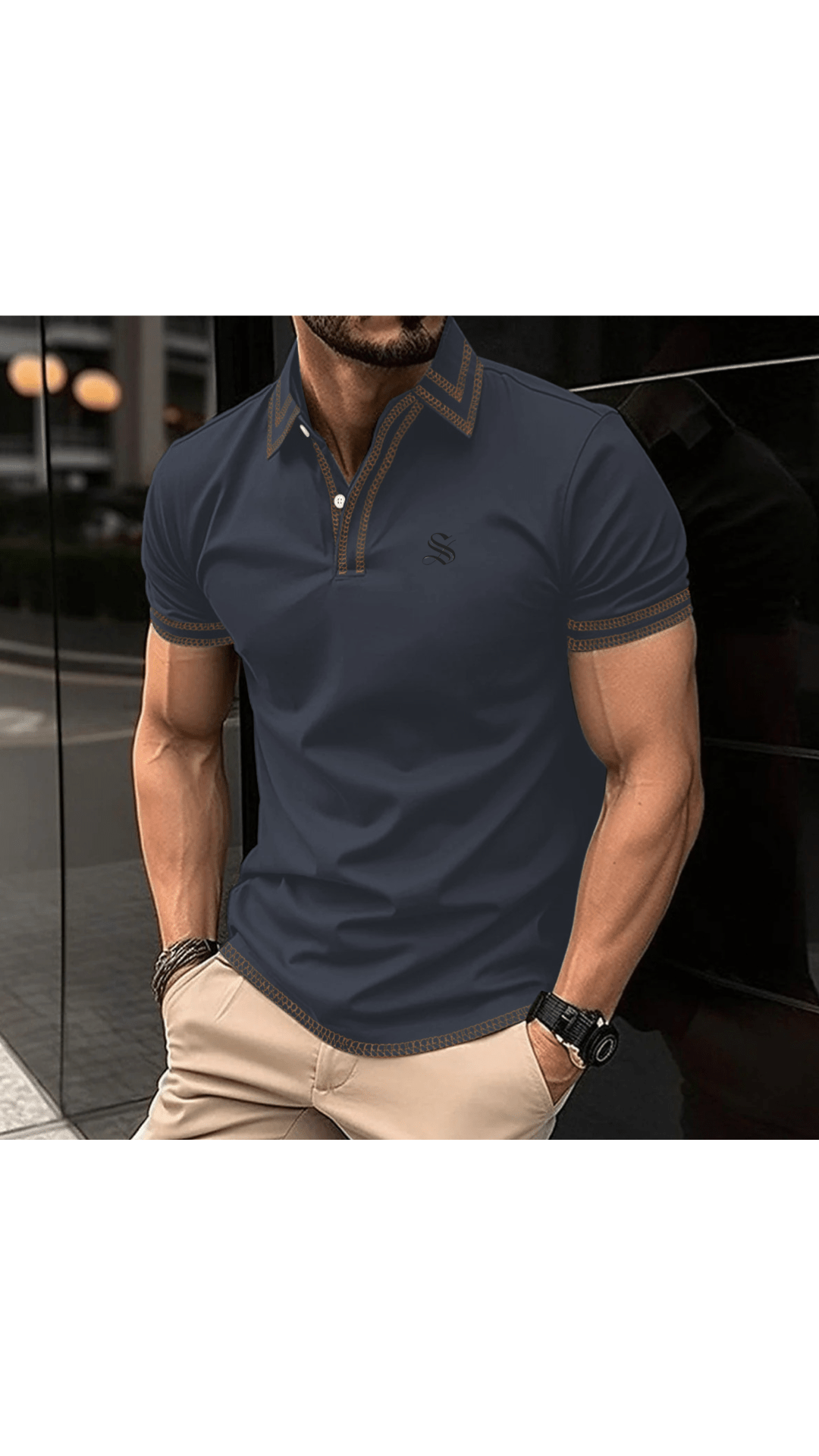 Skak 2 - Polo Shirt for Men - Sarman Fashion - Wholesale Clothing Fashion Brand for Men from Canada