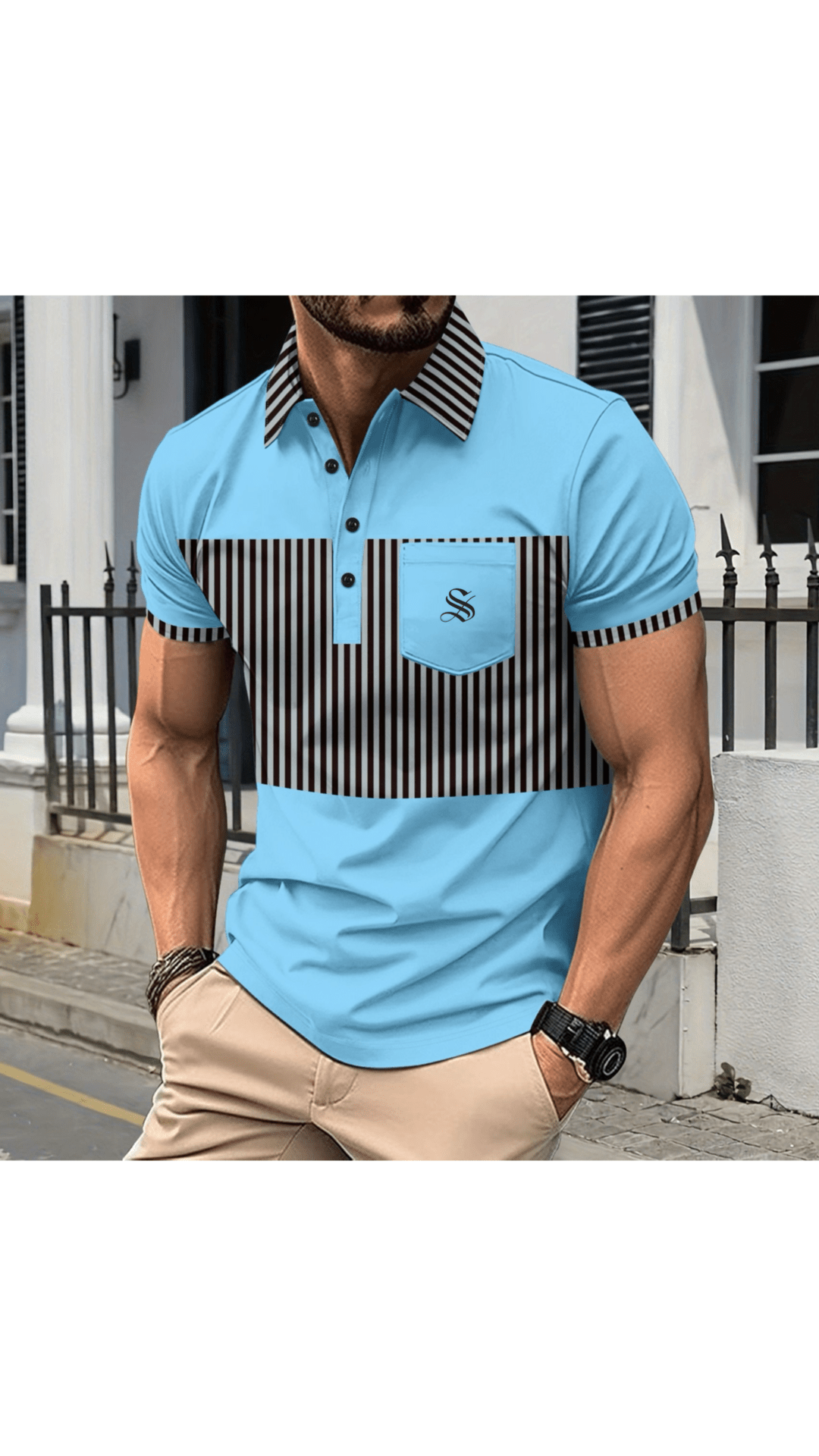 Skak 2 - Polo Shirt for Men - Sarman Fashion - Wholesale Clothing Fashion Brand for Men from Canada