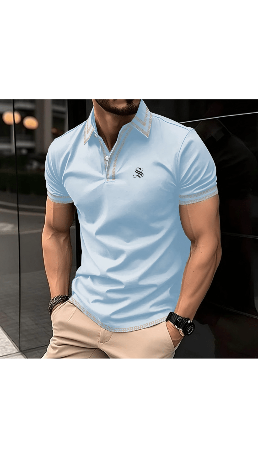 Skak 2 - Polo Shirt for Men - Sarman Fashion - Wholesale Clothing Fashion Brand for Men from Canada