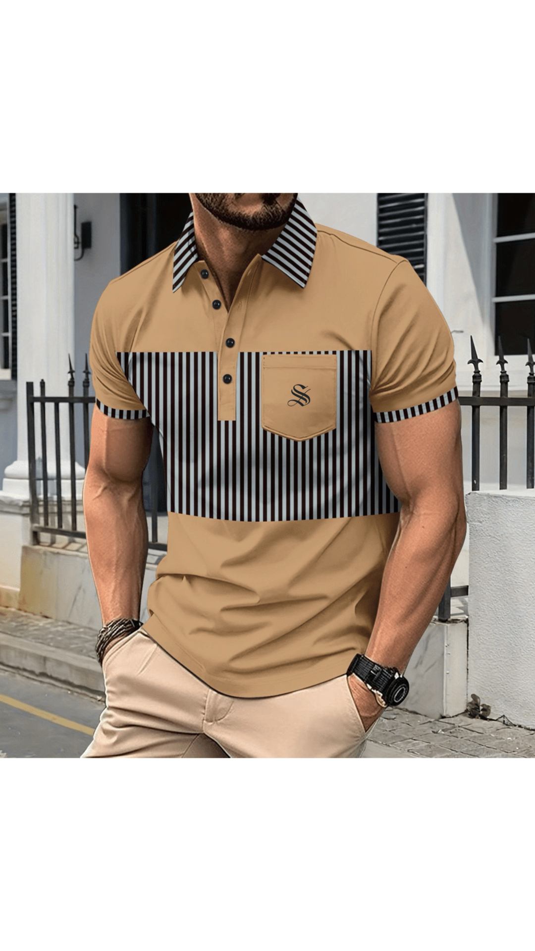 Skak 2 - Polo Shirt for Men - Sarman Fashion - Wholesale Clothing Fashion Brand for Men from Canada