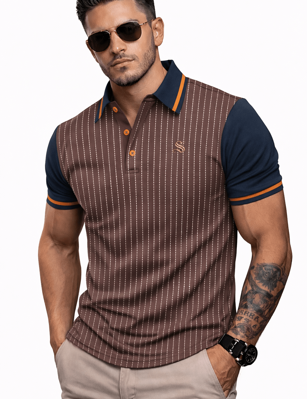 Skak 3 - Polo Shirt for Men - Sarman Fashion - Wholesale Clothing Fashion Brand for Men from Canada