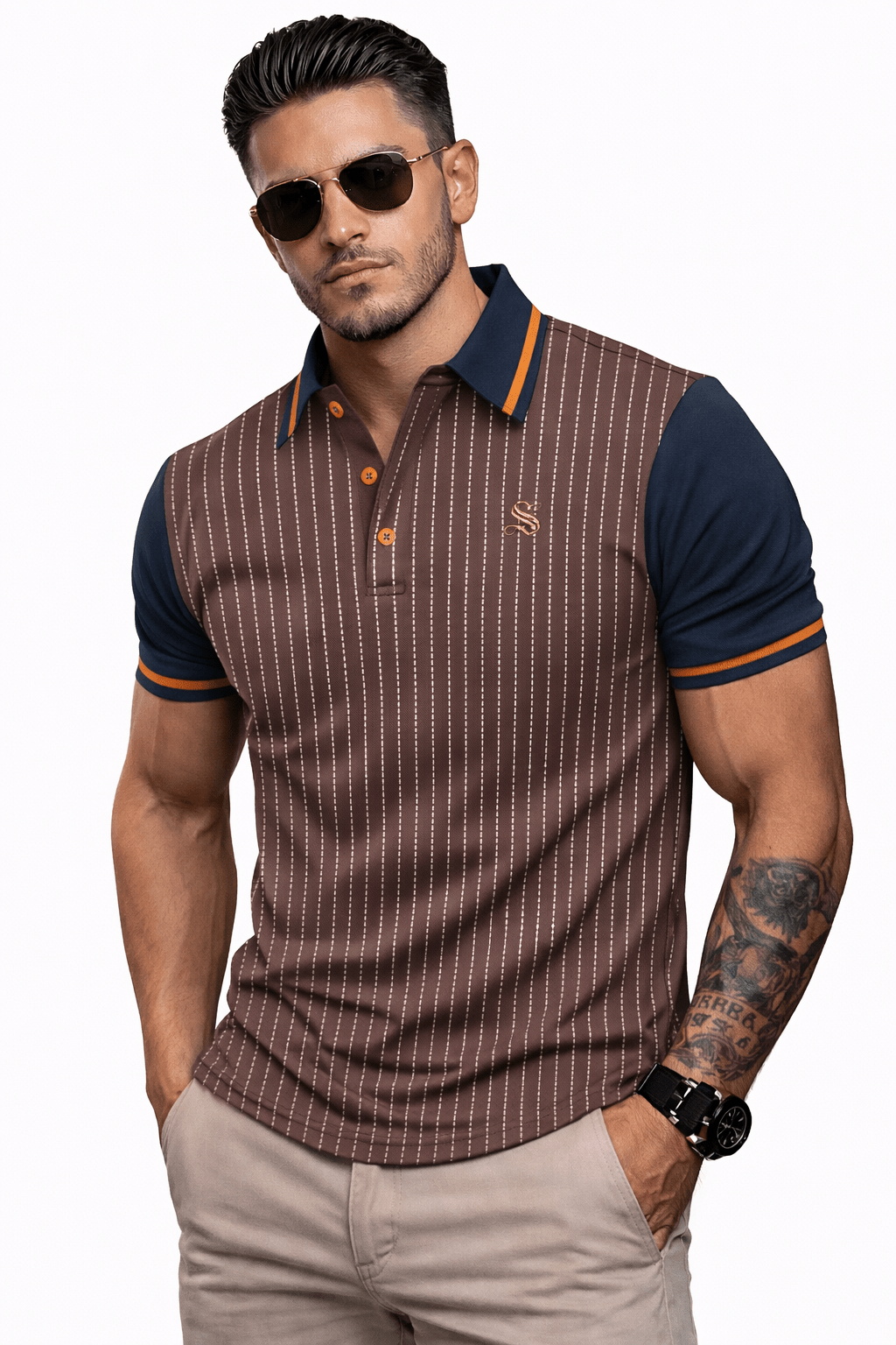 Skak 3 - Polo Shirt for Men - Sarman Fashion - Wholesale Clothing Fashion Brand for Men from Canada