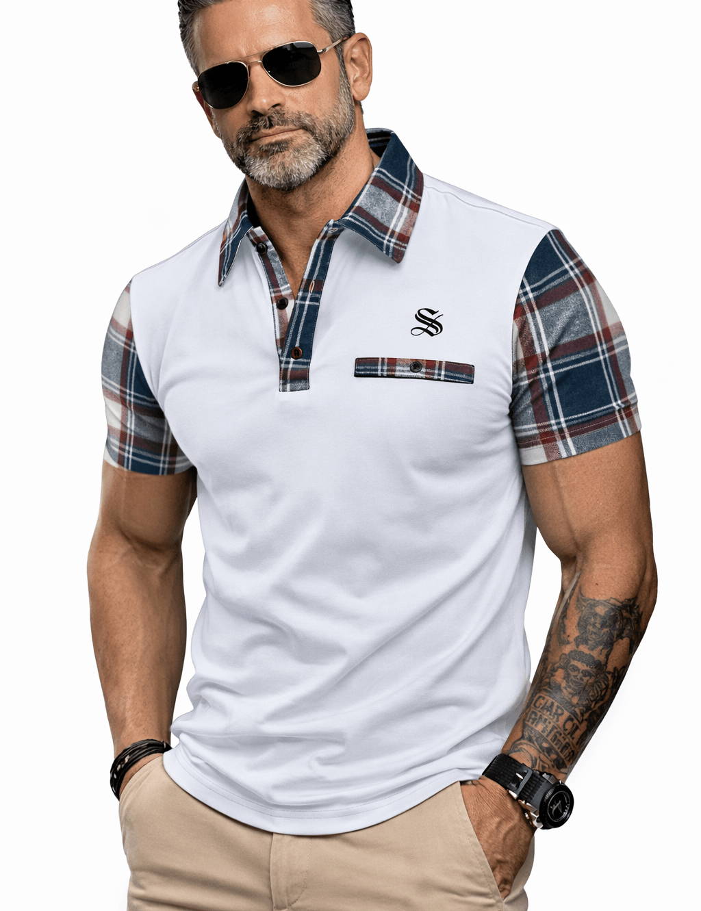 Skak 4 - Polo Shirt for Men - Sarman Fashion - Wholesale Clothing Fashion Brand for Men from Canada