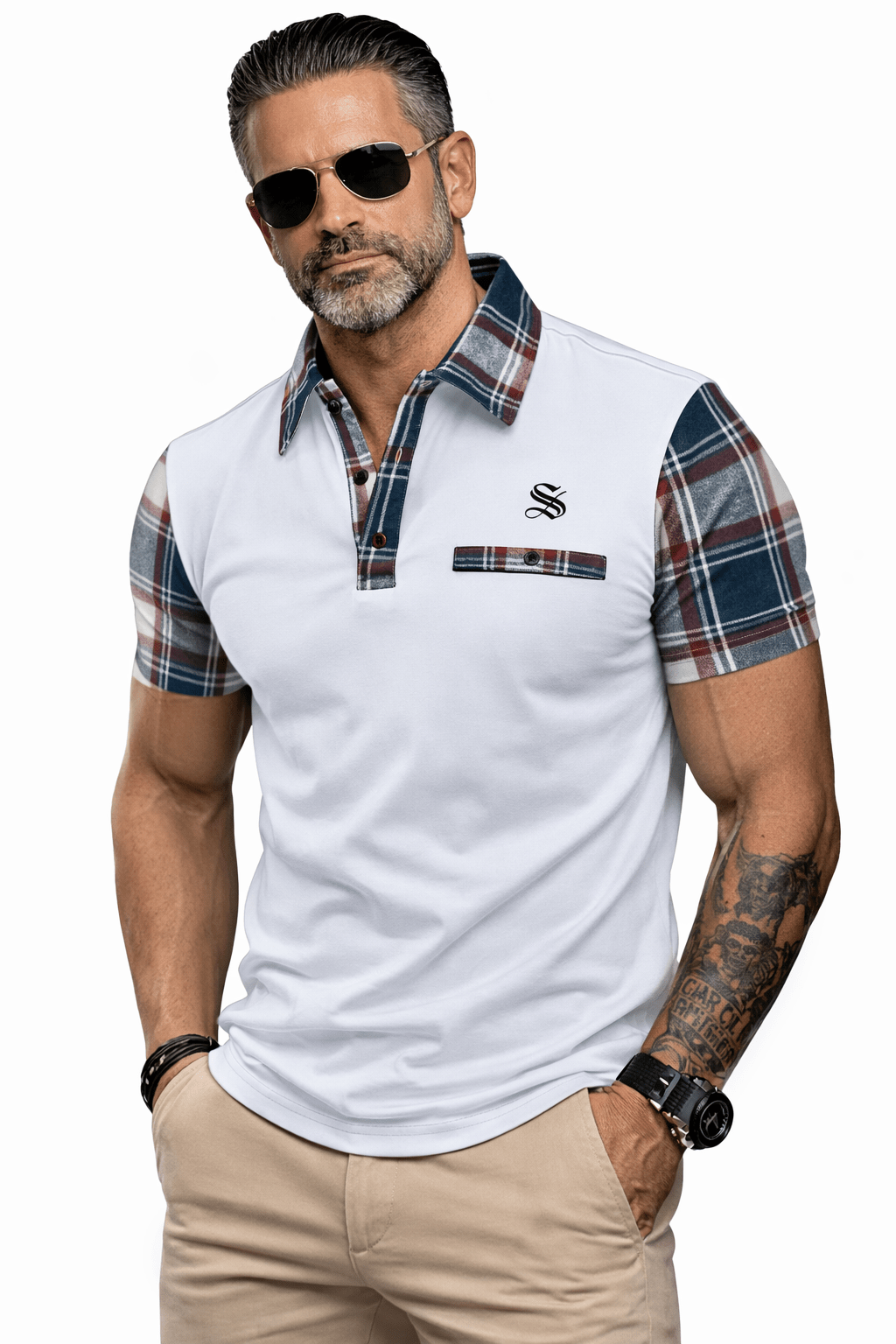 Skak 4 - Polo Shirt for Men - Sarman Fashion - Wholesale Clothing Fashion Brand for Men from Canada
