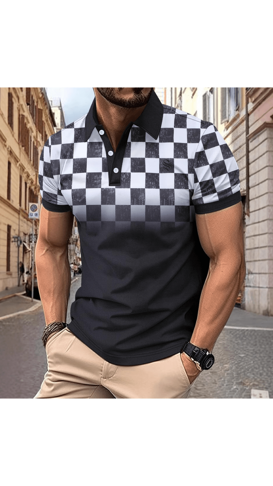 Skak 6 - Polo Shirt for Men - Sarman Fashion - Wholesale Clothing Fashion Brand for Men from Canada