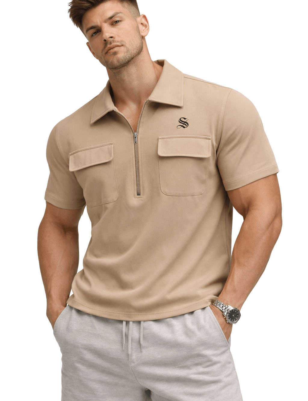 Skak 82 - Polo Shirt for Men - Sarman Fashion - Wholesale Clothing Fashion Brand for Men from Canada