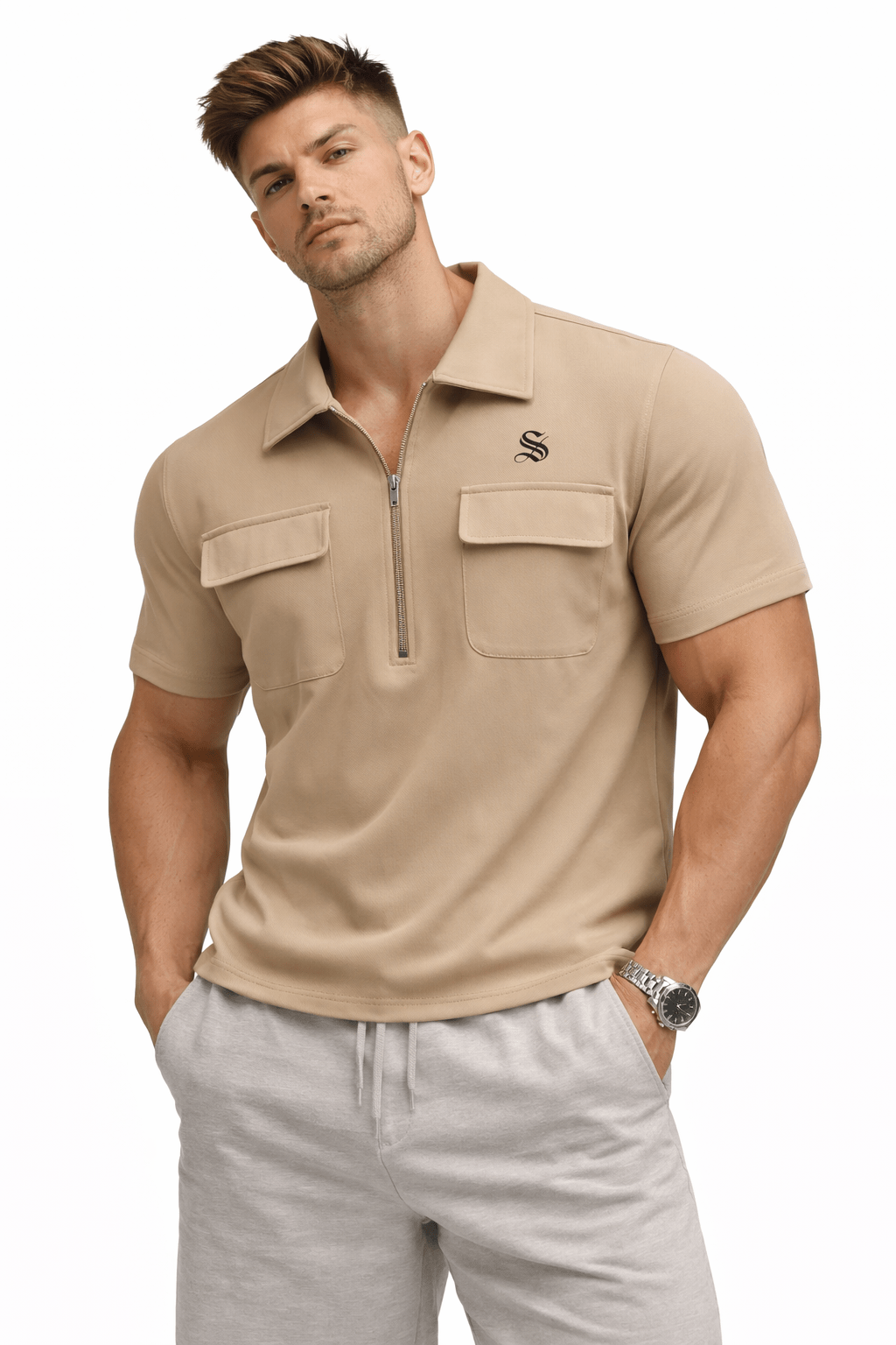 Skak 82 - Polo Shirt for Men - Sarman Fashion - Wholesale Clothing Fashion Brand for Men from Canada