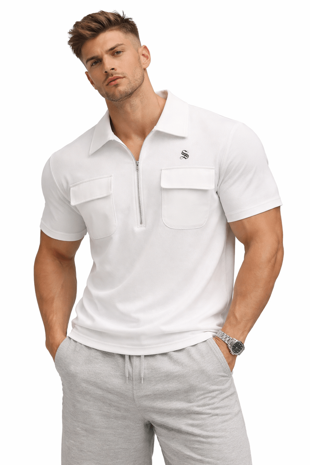 Skak 82 - Polo Shirt for Men - Sarman Fashion - Wholesale Clothing Fashion Brand for Men from Canada
