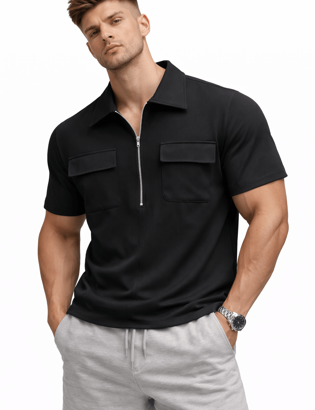Skak 82 - Polo Shirt for Men - Sarman Fashion - Wholesale Clothing Fashion Brand for Men from Canada