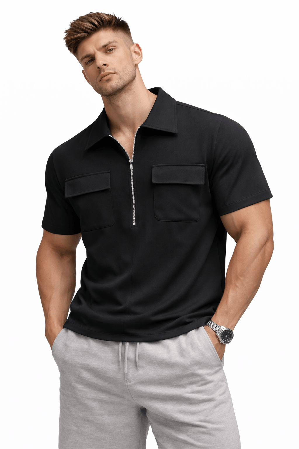 Skak 82 - Polo Shirt for Men - Sarman Fashion - Wholesale Clothing Fashion Brand for Men from Canada