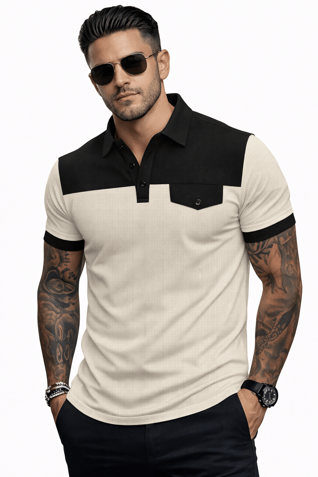 Skak - Polo Shirt for Men - Sarman Fashion - Wholesale Clothing Fashion Brand for Men from Canada