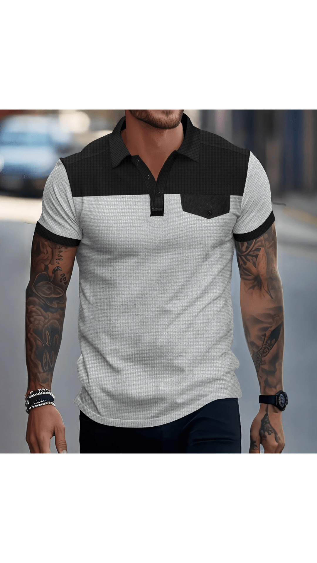 Skak - Polo Shirt for Men - Sarman Fashion - Wholesale Clothing Fashion Brand for Men from Canada