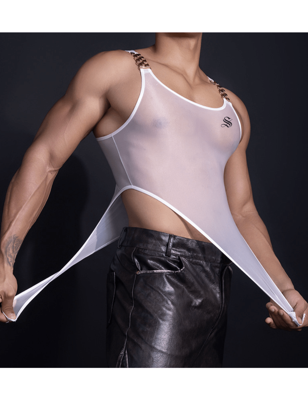 sKiza 88 - Jumpsuit Leggings for Men - Sarman Fashion - Wholesale Clothing Fashion Brand for Men from Canada