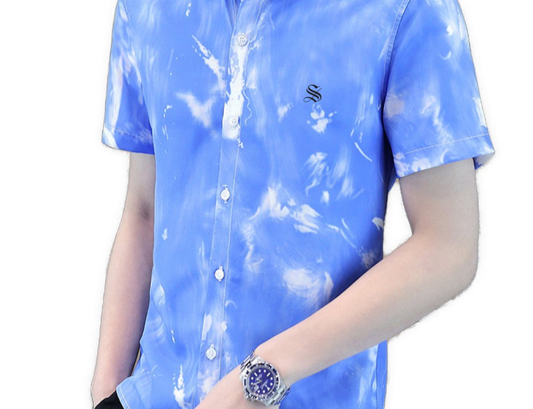 Skyzi - Short Sleeves Shirt for Men - Sarman Fashion - Wholesale Clothing Fashion Brand for Men from Canada