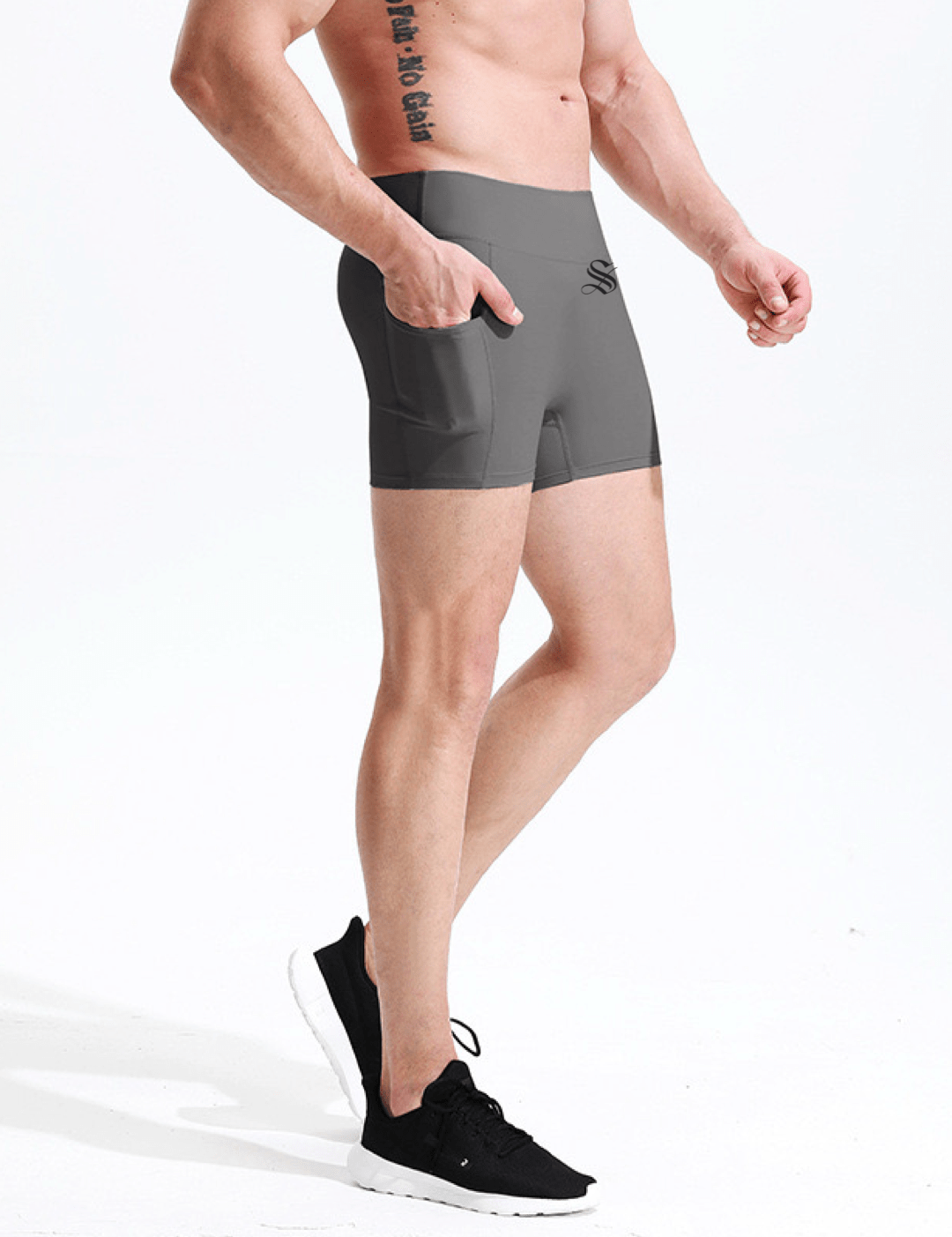 SLA 2 - Leggings Shorts for Men - Sarman Fashion - Wholesale Clothing Fashion Brand for Men from Canada