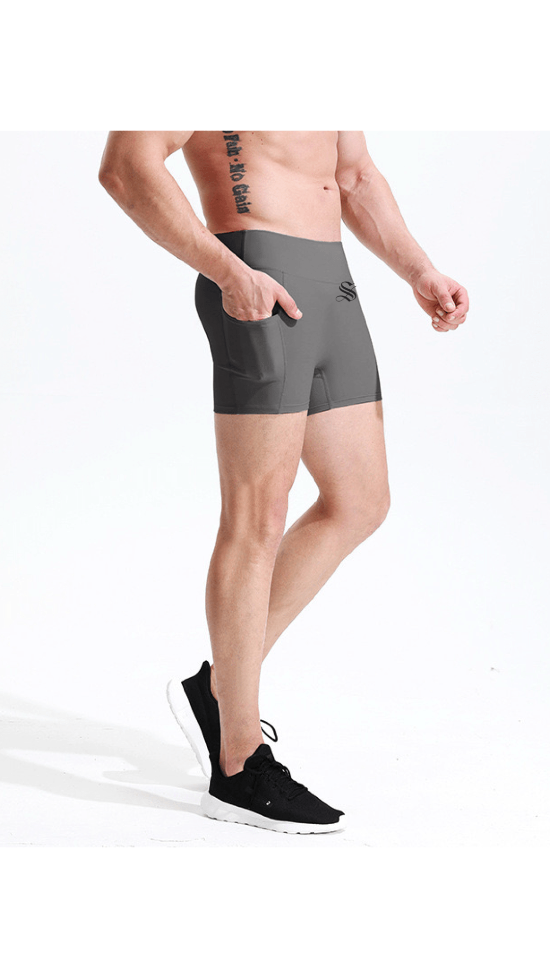 SLA 2 - Leggings Shorts for Men - Sarman Fashion - Wholesale Clothing Fashion Brand for Men from Canada