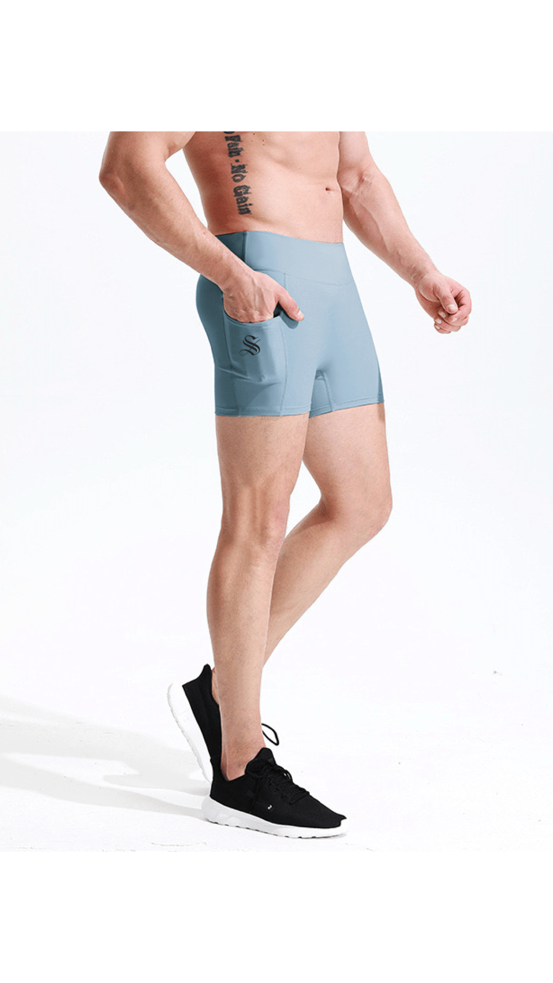 SLA 2 - Leggings Shorts for Men - Sarman Fashion - Wholesale Clothing Fashion Brand for Men from Canada