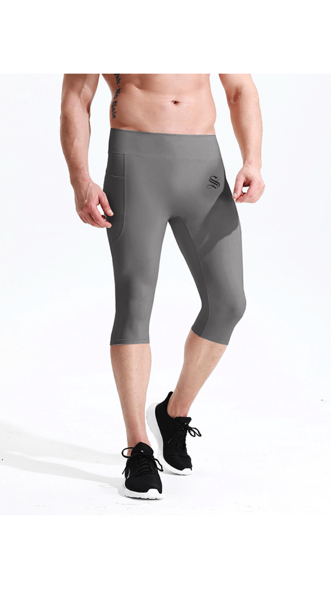 SLA - Leggings Shorts for Men - Sarman Fashion - Wholesale Clothing Fashion Brand for Men from Canada