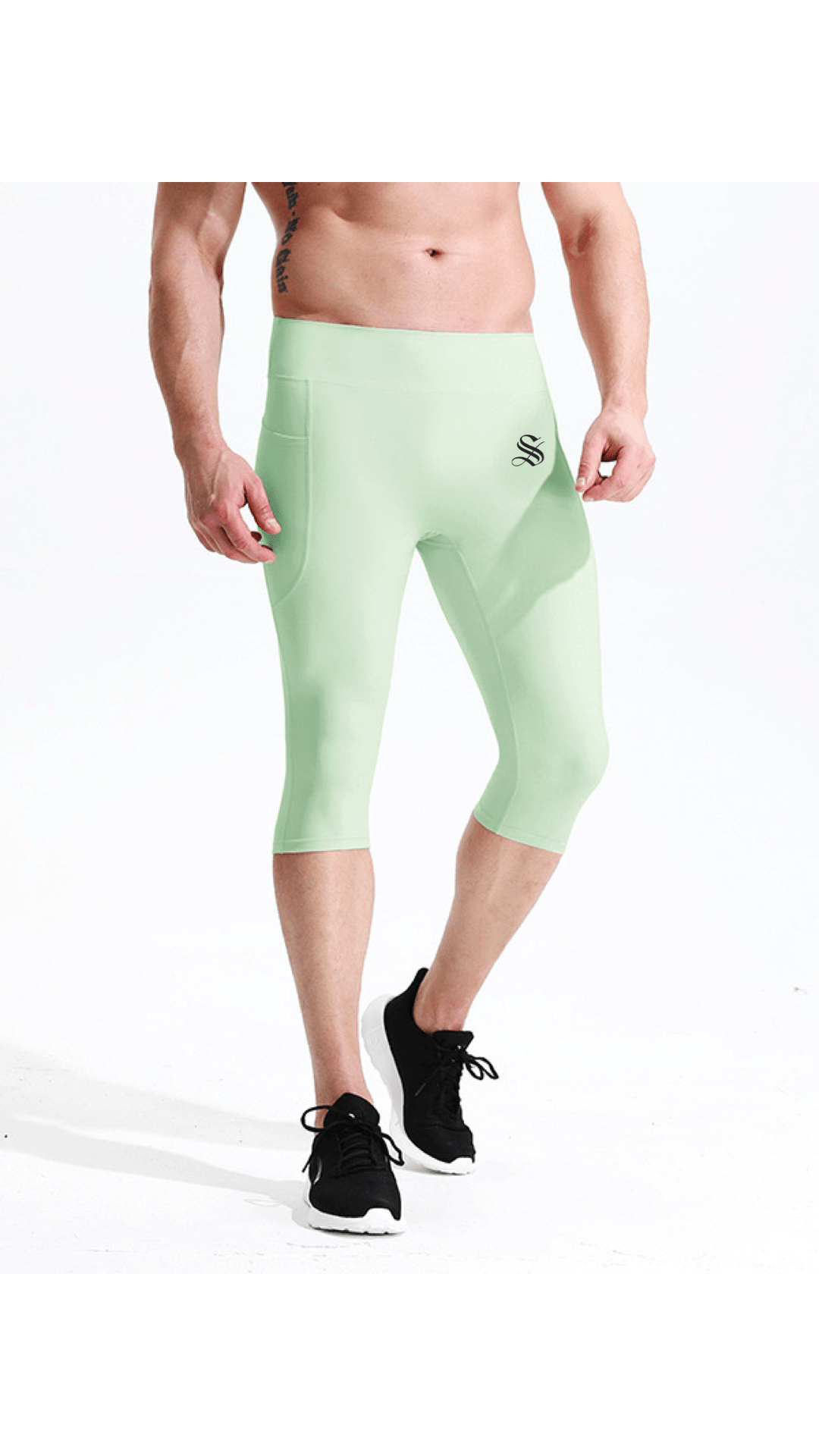 SLA - Leggings Shorts for Men - Sarman Fashion - Wholesale Clothing Fashion Brand for Men from Canada