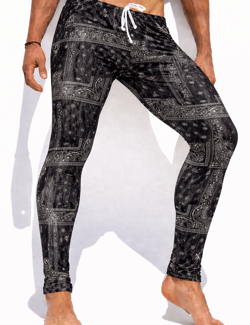 Sleevor 30 - Velvet Leggings for Men - Sarman Fashion - Wholesale Clothing Fashion Brand for Men from Canada