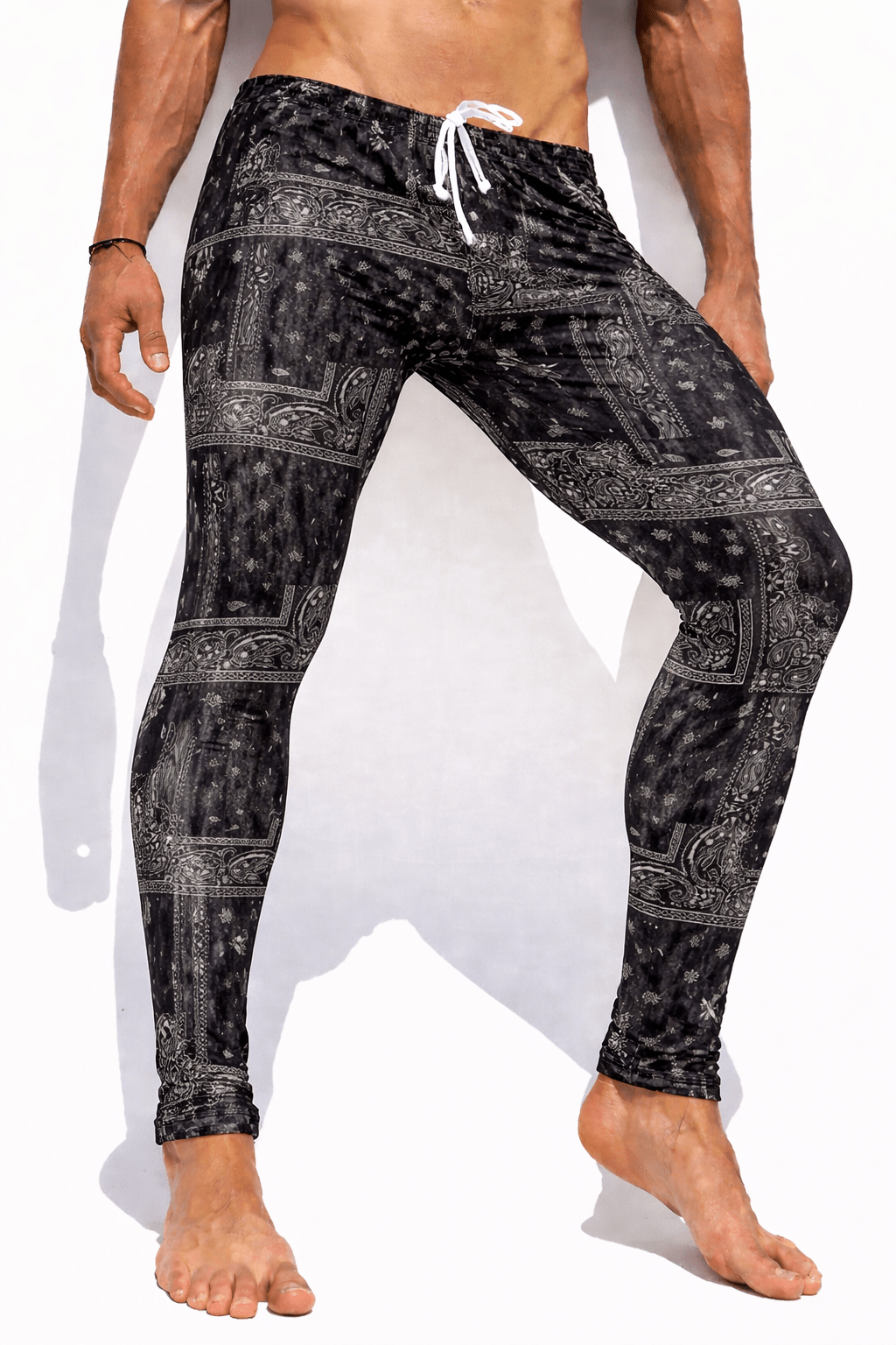 Sleevor 30 - Velvet Leggings for Men - Sarman Fashion - Wholesale Clothing Fashion Brand for Men from Canada