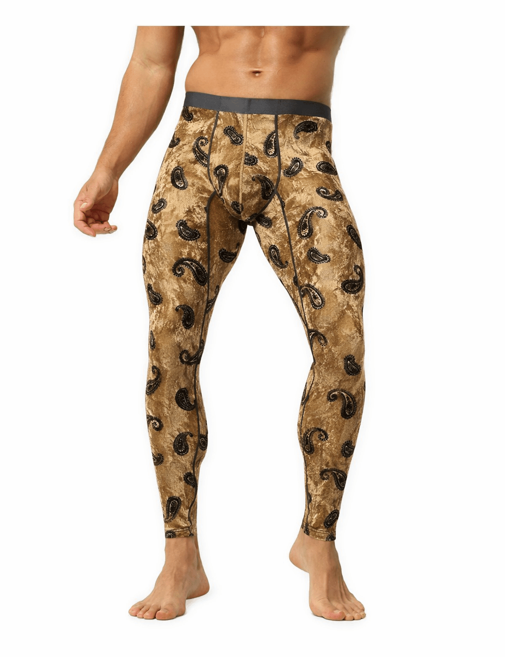 Sleevor 31 - Velvet Leggings for Men - Sarman Fashion - Wholesale Clothing Fashion Brand for Men from Canada